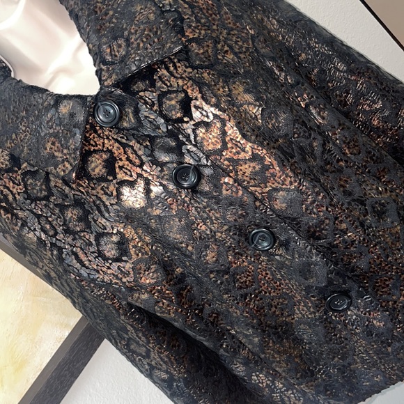 GORGEOUS PYTHON IN BLACK AND COPPER! By ERIN SZ L SOFT AND COMFORTABLE - Picture 7 of 15